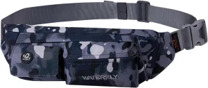 WATERFLY Fanny Pack for Women Men Water Resistant Small Waist Pouch Slim Belt Bag with 4 Pockets for Running Travelling Hiking Walking Lightweight Crossbody Chest Bag Fit All Phones…