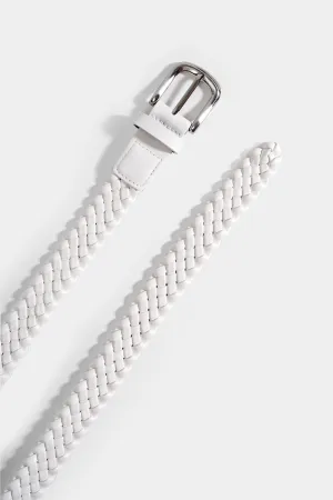 Weaved Leather Buckled Belt