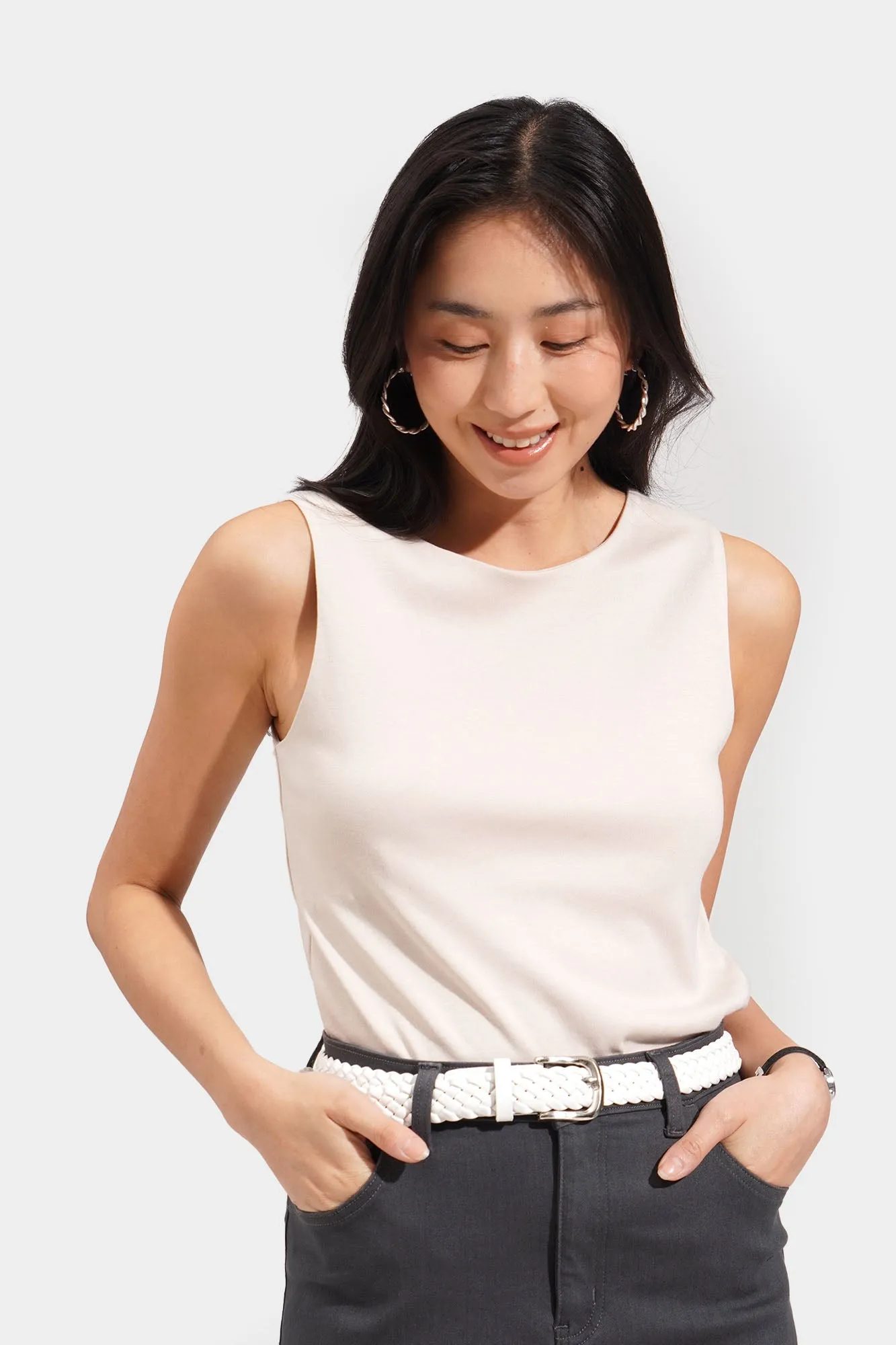 Weaved Leather Buckled Belt