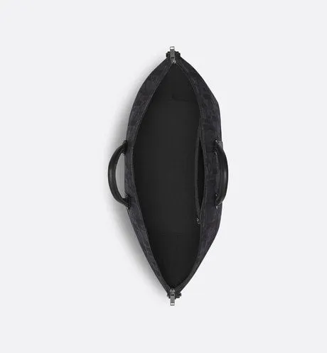 Weekender 40 Bag • Black Maxi Dior Oblique Jacquard