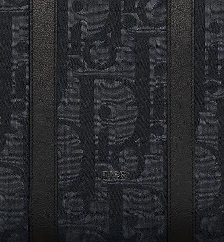 Weekender 40 Bag • Black Maxi Dior Oblique Jacquard