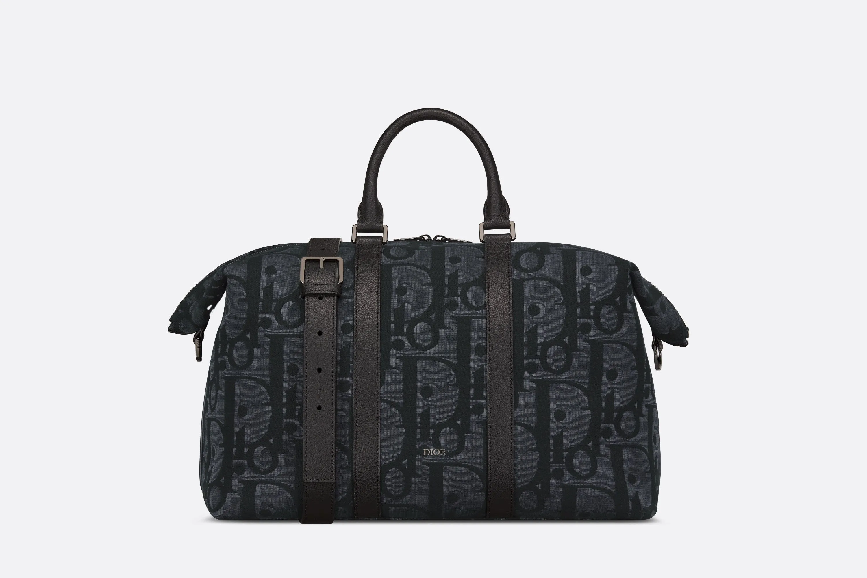 Weekender 40 Bag • Black Maxi Dior Oblique Jacquard