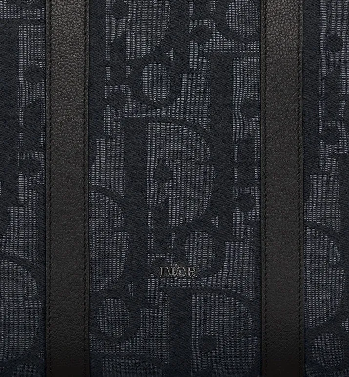 Weekender 40 Bag • Black Maxi Dior Oblique Jacquard