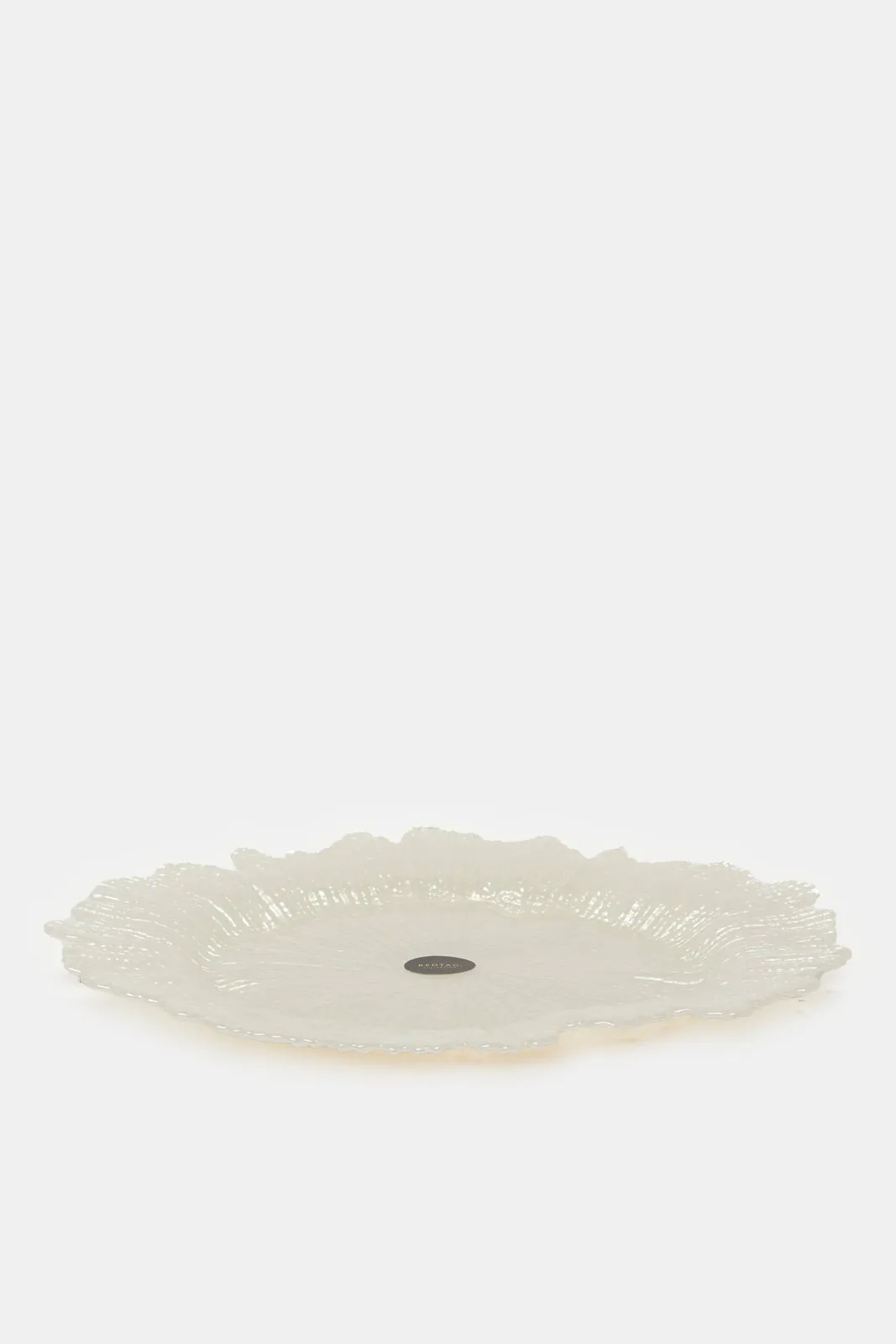 White Embellished Charger Plate