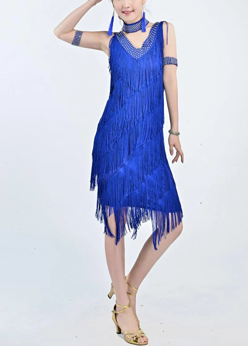 Whitewed 20's Great Gatsby Style Beaded Vintage Halloween Party Clothes Dresses