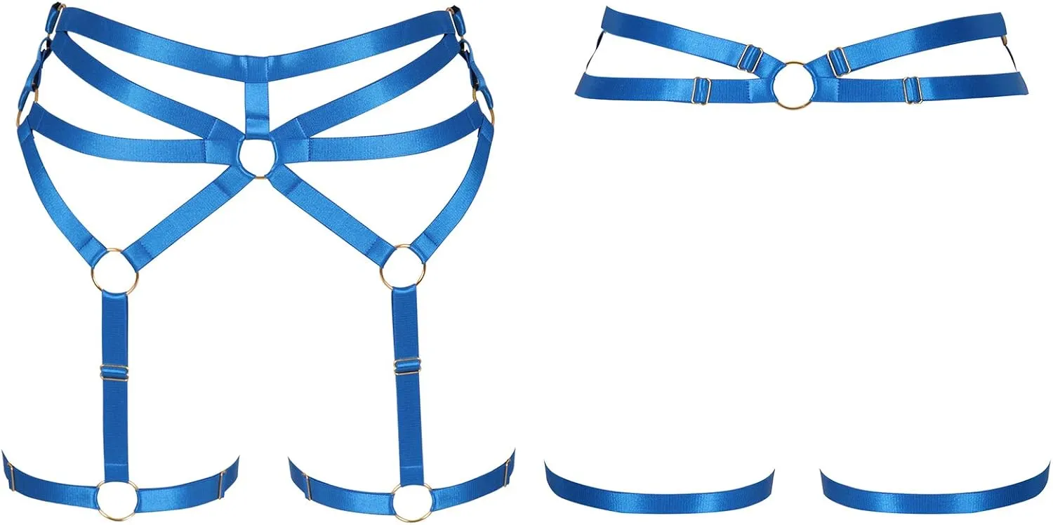 Woman Body Harness Garter Belt Punk Gothic Leg cage Lingerie Photography Dance Apparel