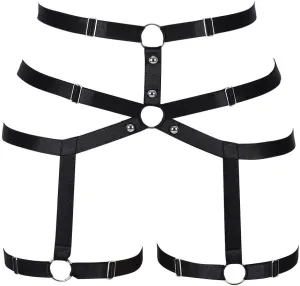 Women body harness Garter belt Leg strap Lingerie cage Soft Elasticity Carnival Punk Gothic Adjustable