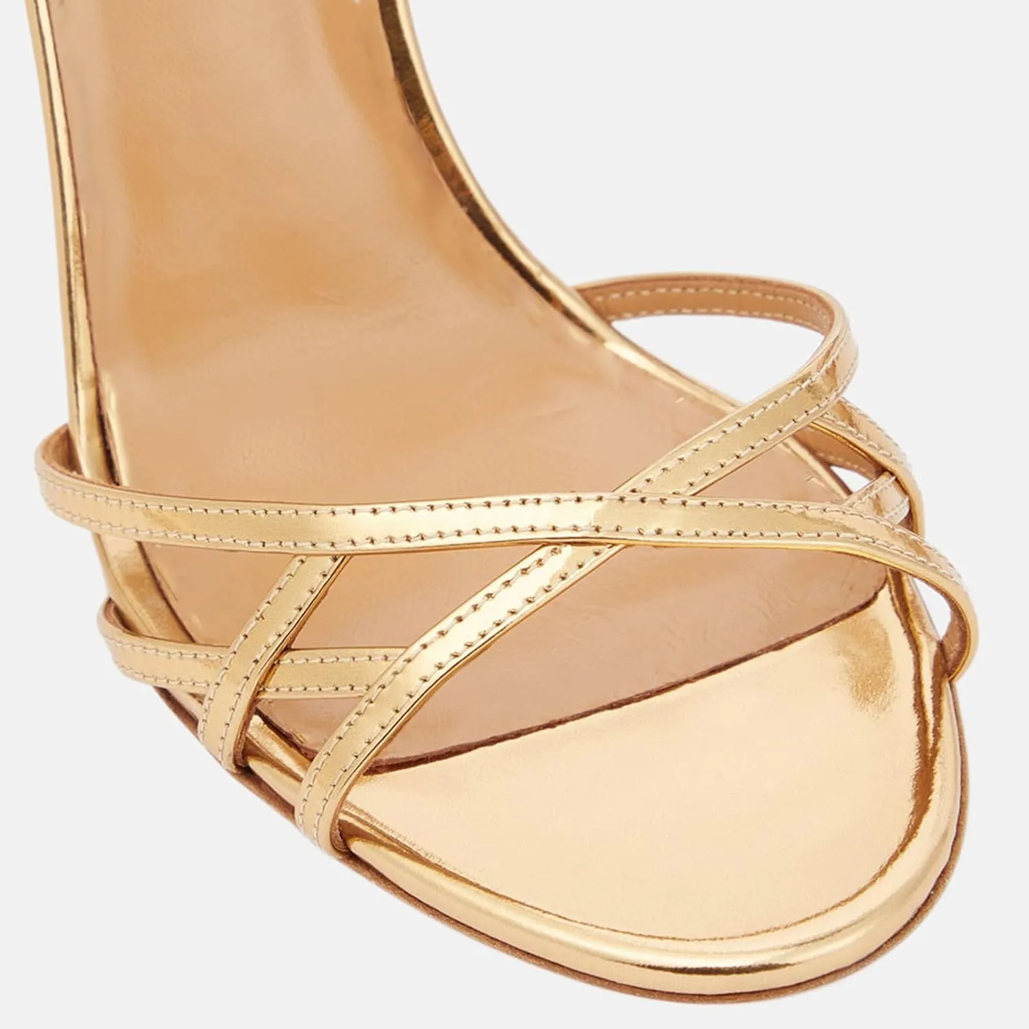 Women Evening Shoes Gold Open Toe High Heels Stiletto Heeled Sandals Sexy Dressy Shoes