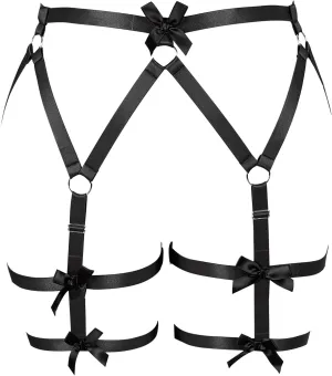 Women's Body Harness Belt Legs Plus Size Fashion Garter Belt Waist Cage Goth Punk Carnival Christmas Thigh Dance Garter Belt