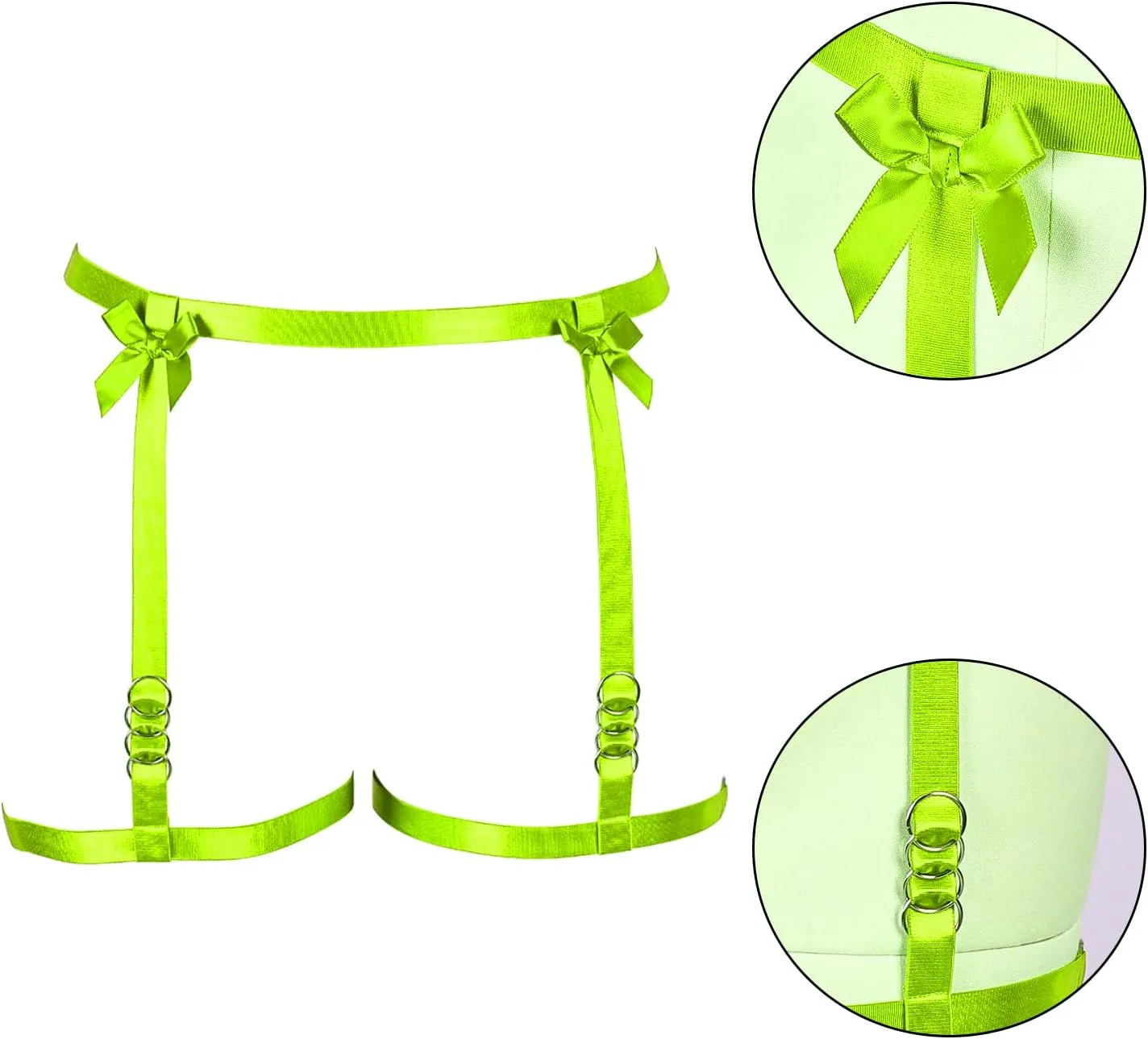 Women's Body Harness Legs Plus Size Garter Belt Waist Cage Gothic Punk Carnival Christmas Halloween Dance Fashion Garter