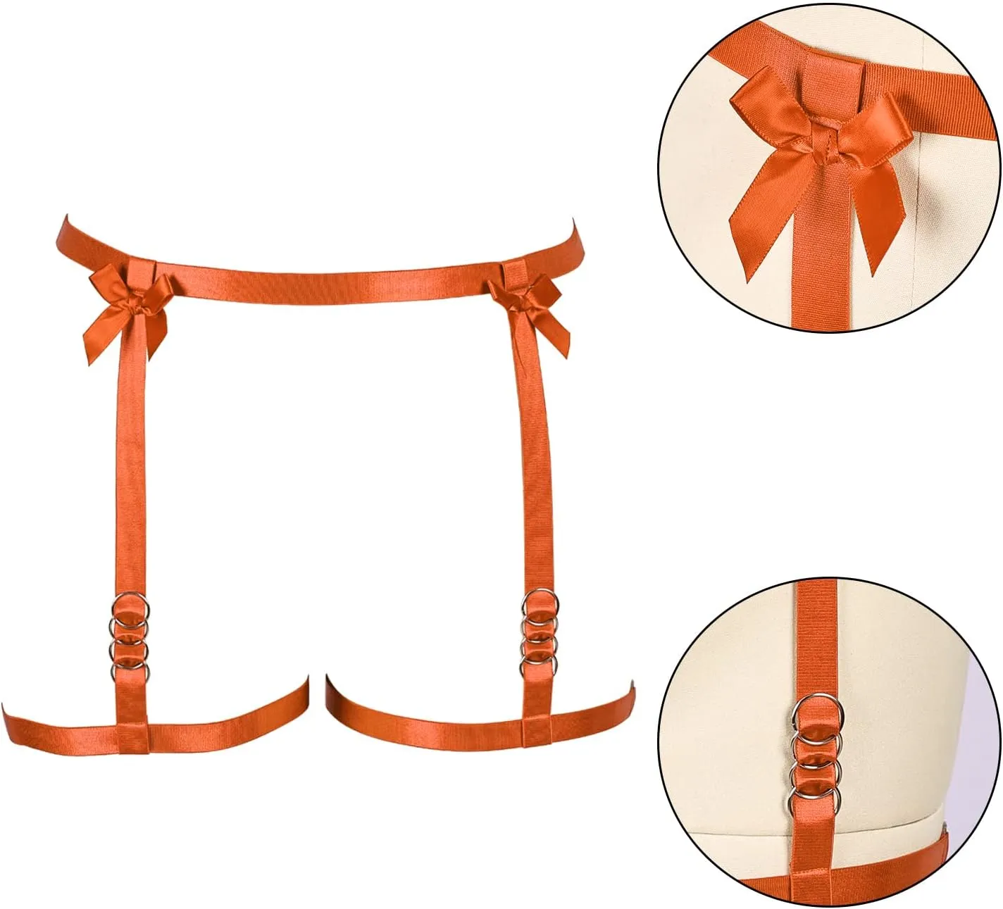 Women's Body Harness Legs Plus Size Garter Belt Waist Cage Gothic Punk Carnival Christmas Halloween Dance Fashion Garter