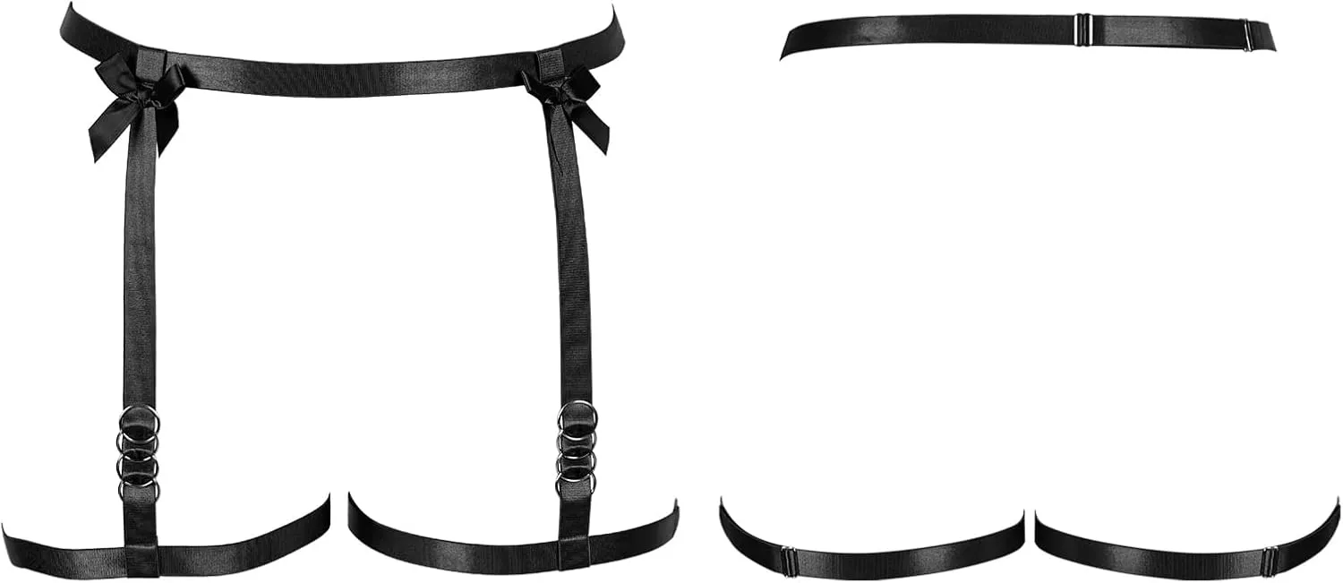 Women's Body Harness Legs Plus Size Garter Belt Waist Cage Gothic Punk Carnival Christmas Halloween Dance Fashion Garter