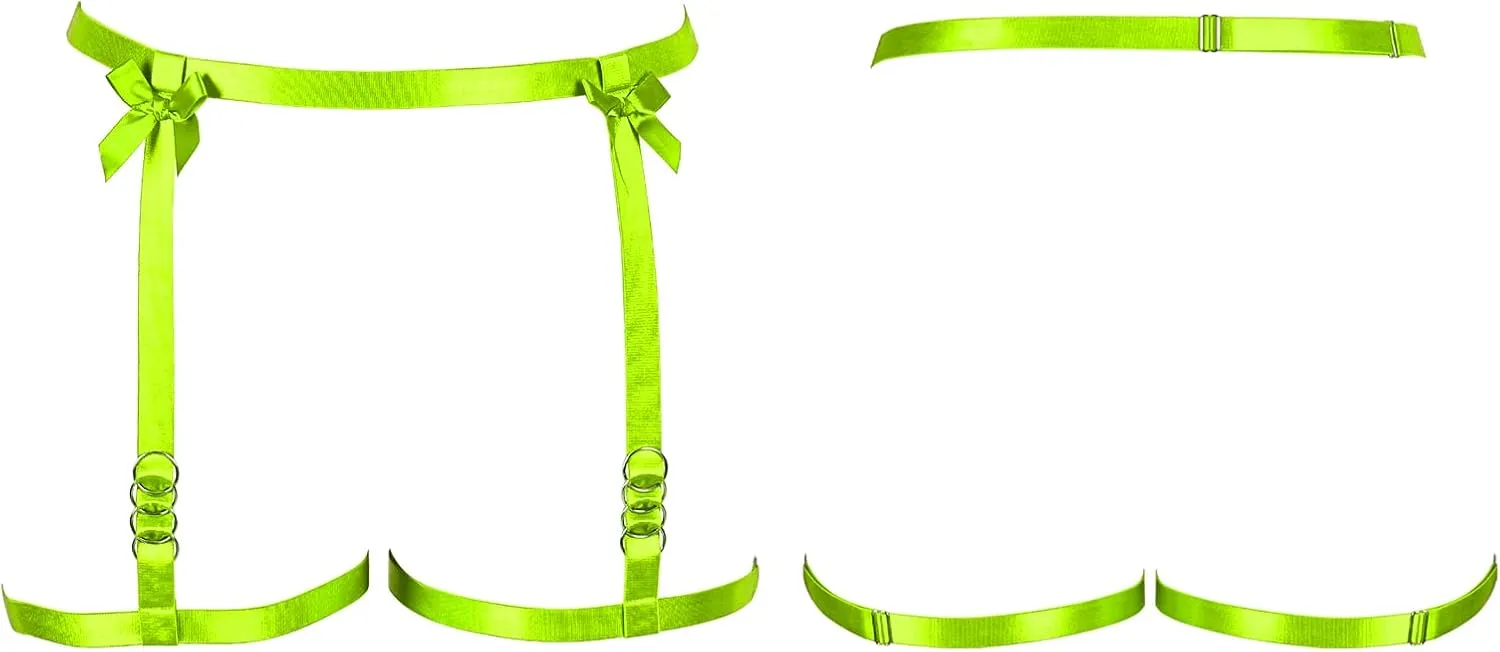 Women's Body Harness Legs Plus Size Garter Belt Waist Cage Gothic Punk Carnival Christmas Halloween Dance Fashion Garter