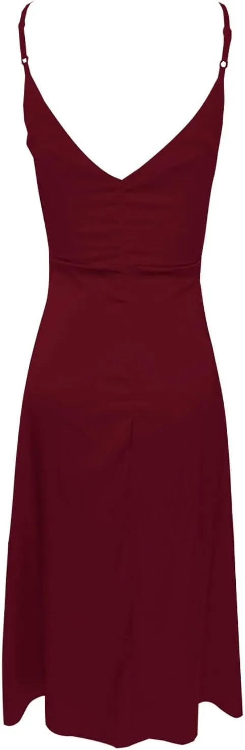 Women's Elegant Backless Pleated Satin Strapless Bridesmaid Dress Sequin Maxi Dress for Women