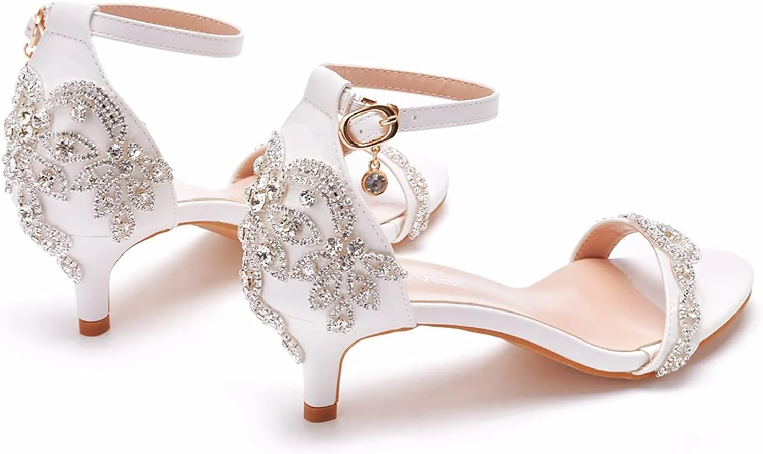 Women's Platform Stiletto Heels Open Toe Ankle Strappy High Heels Fashion Wedding Dressy Pump Sandals Shoes