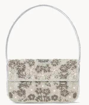 Women's Tommy Beaded Bag In Silver