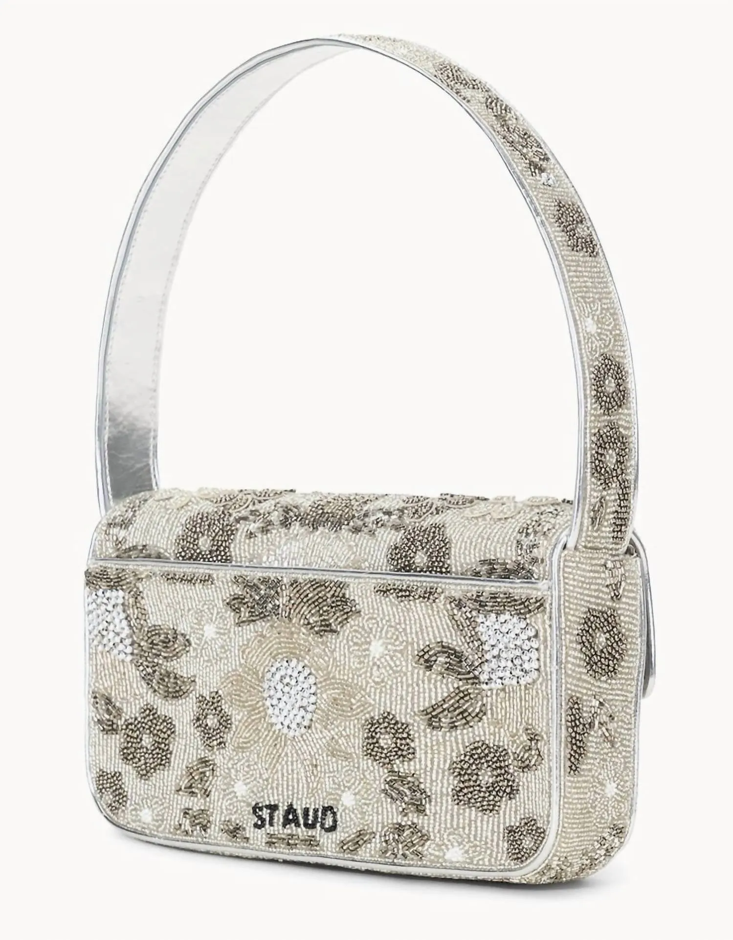 Women's Tommy Beaded Bag In Silver
