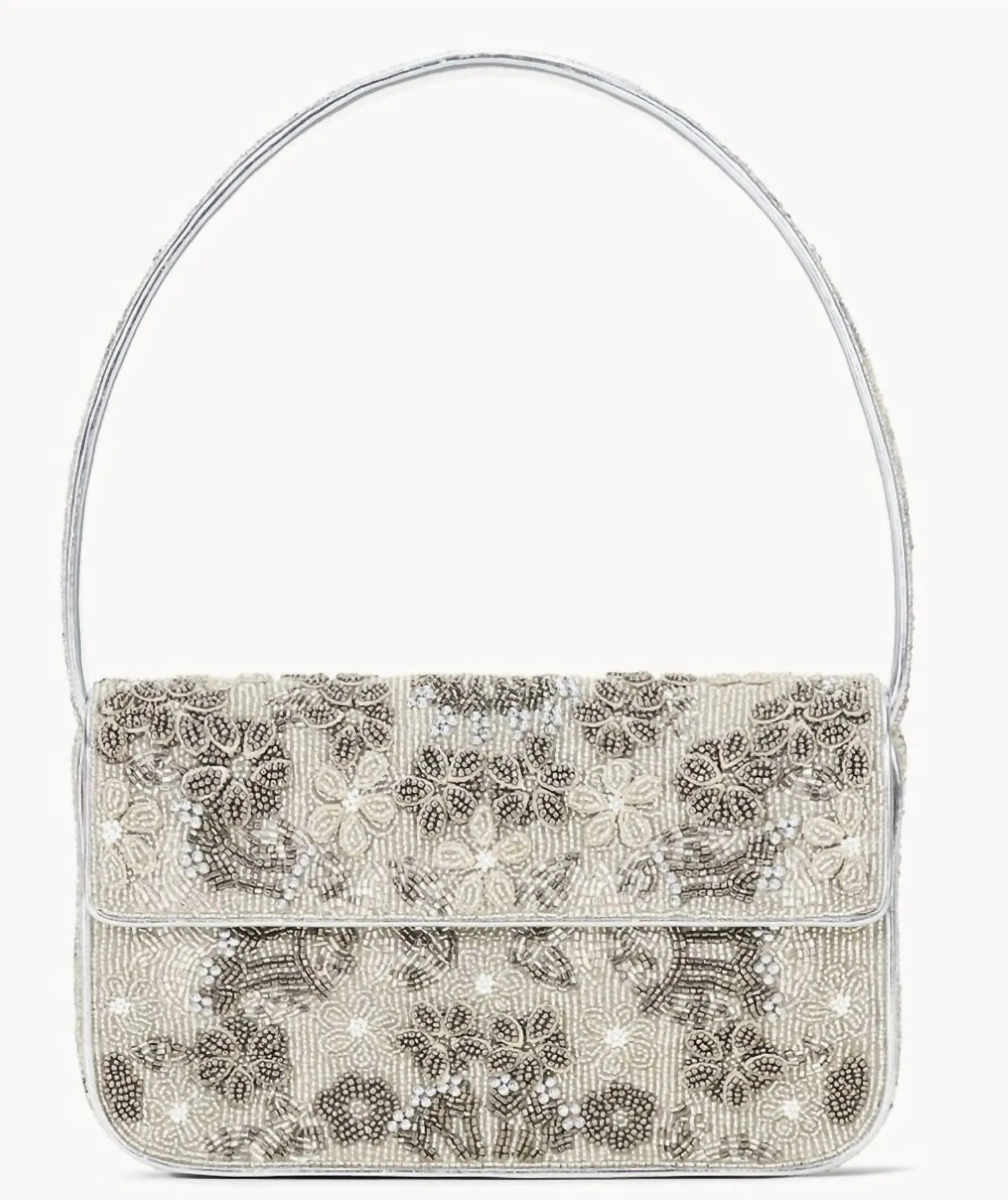 Women's Tommy Beaded Bag In Silver