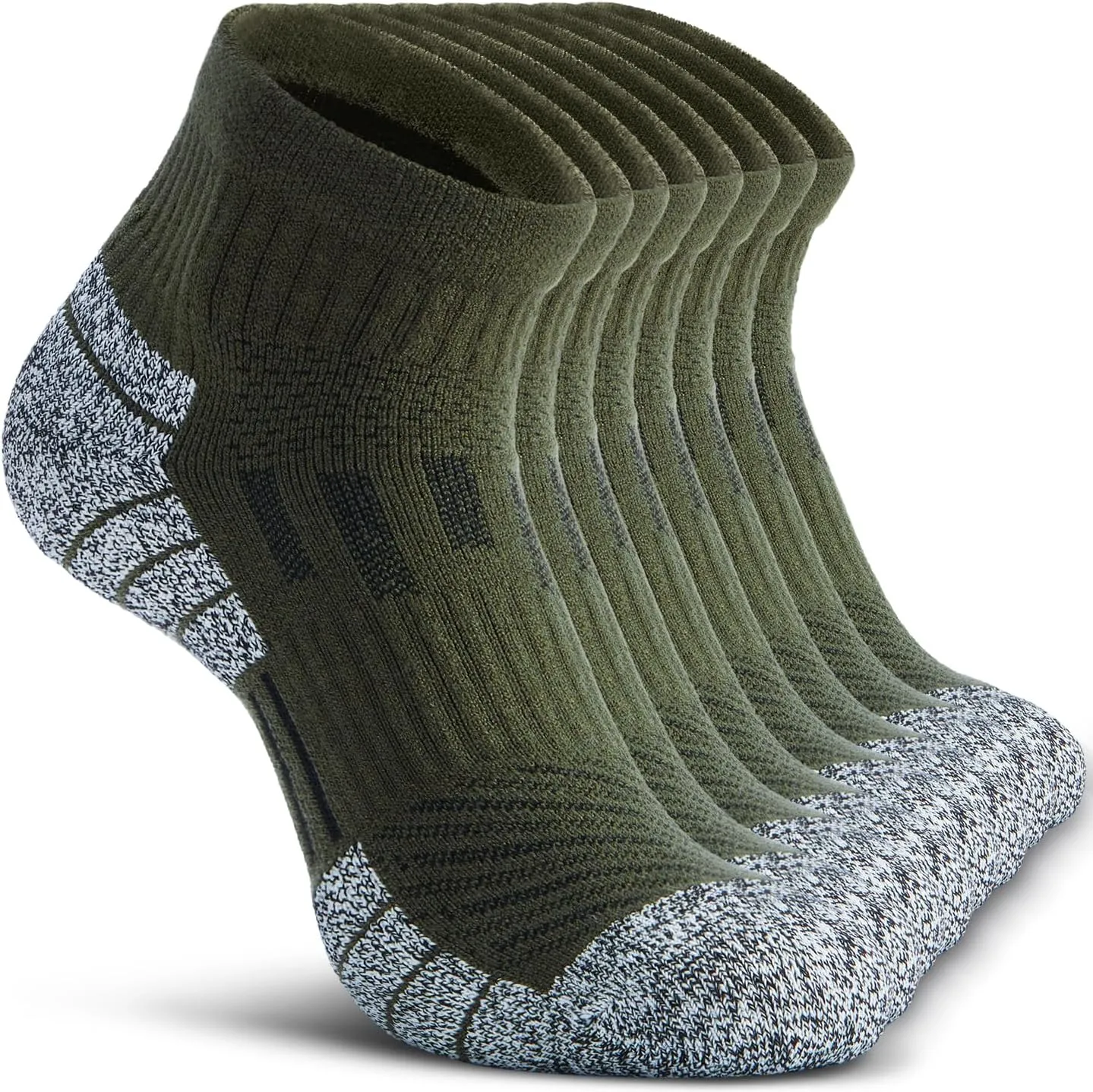 Wool Compression Ankle Socks - Cozy Cushioned Hiking Running for Men Women - Thick Warm Durable