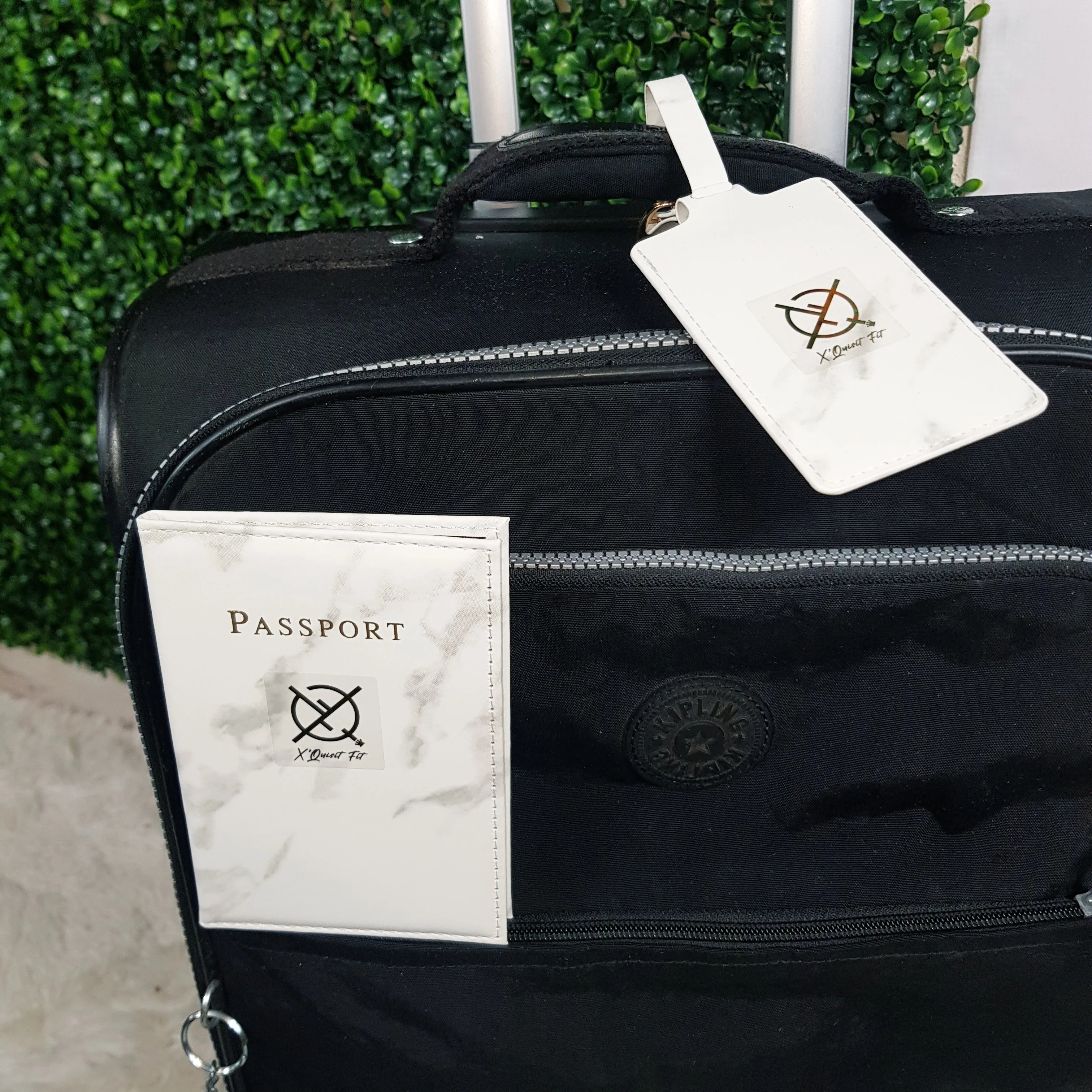 XQF Marble Passport Cover/ Luggage Tag Travel Set