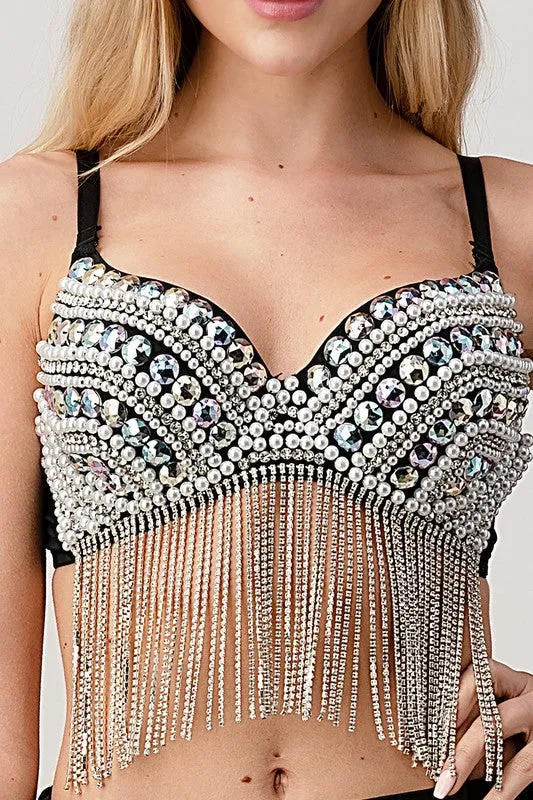 Yasss Queen! Bralette - Black