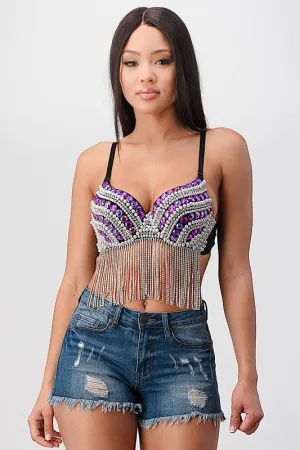 Yasss Queen! Bralette - Purple