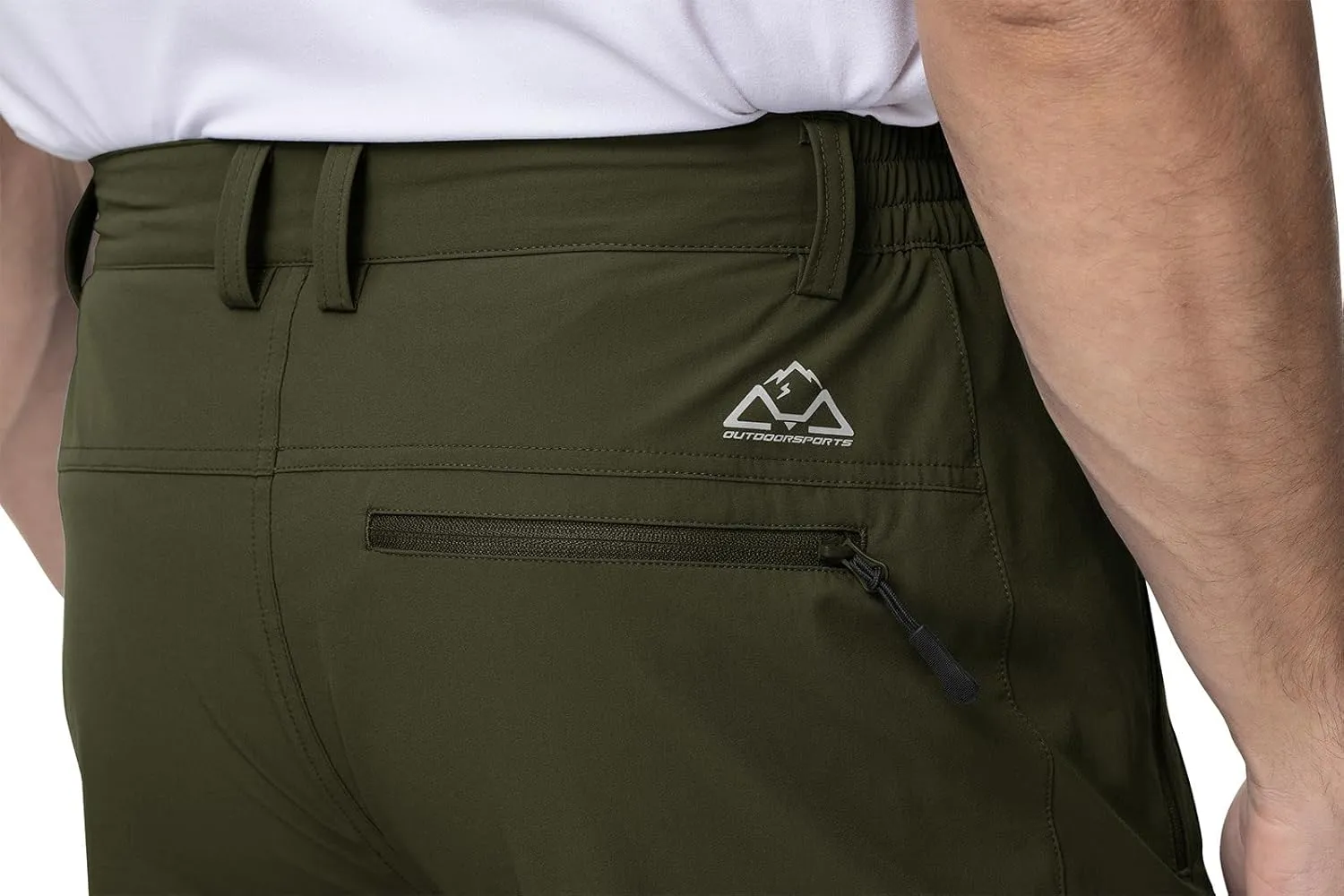 YSENTO Men's Cargo Hiking Pants Lightweight 5 Zipper Pockets Stretch Quick Dry Camping Fishing Travel Pants